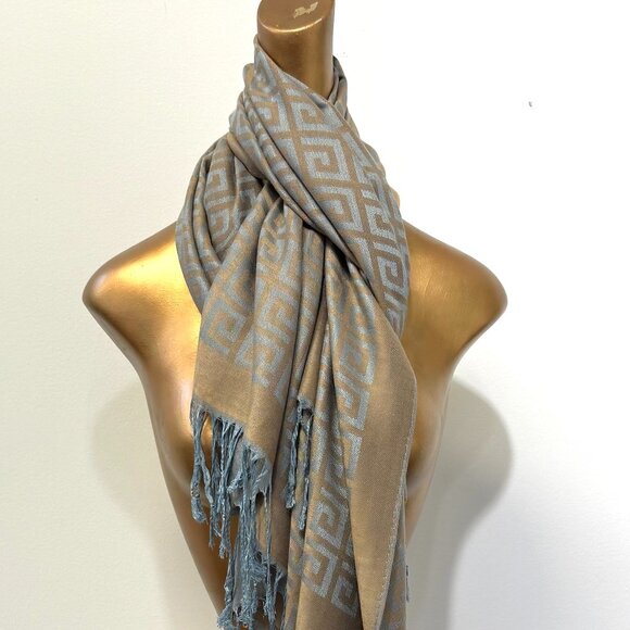💖💖NEW ARRIVAL!  Luxury Pashmina Style Fall Scarf Teal - Picture 1 of 2